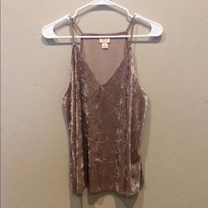 Mossimo velvet tank